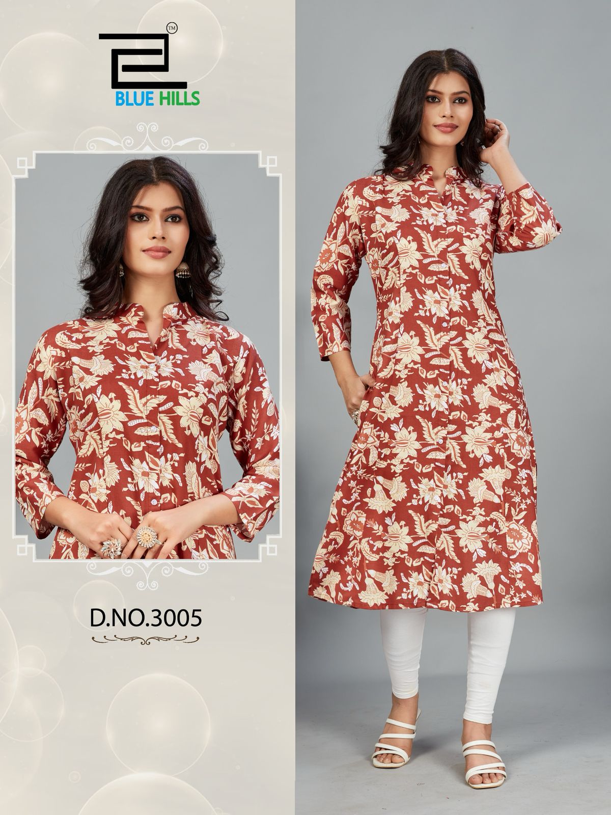 Maher Vol 3 By Blue Hills Rayon Printed Ladies Kurti Wholesale Market In Surat